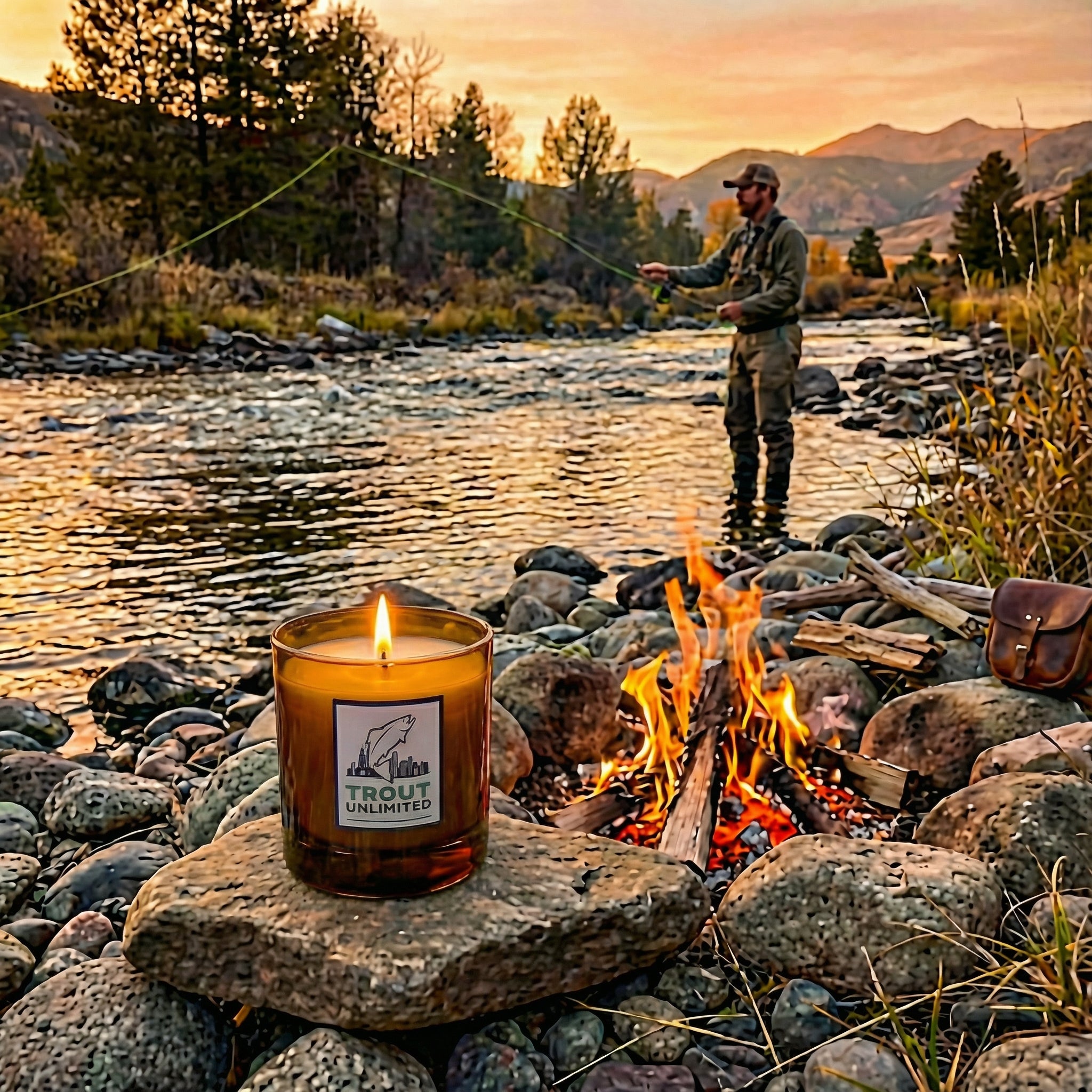 Trout Unlimited Western Mend Candle